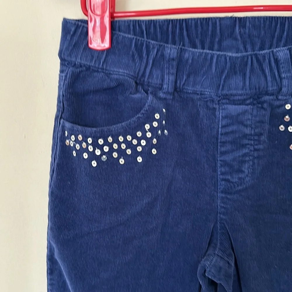 Gymboree Girl's Purple Blue Corduroy Pull on Pants size 8